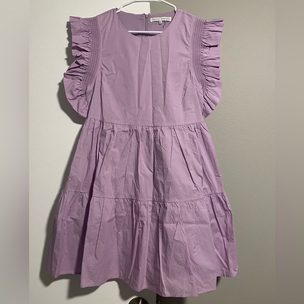 English Factory Purple Ruffled Tiered Sundress - Picture 2 of 9